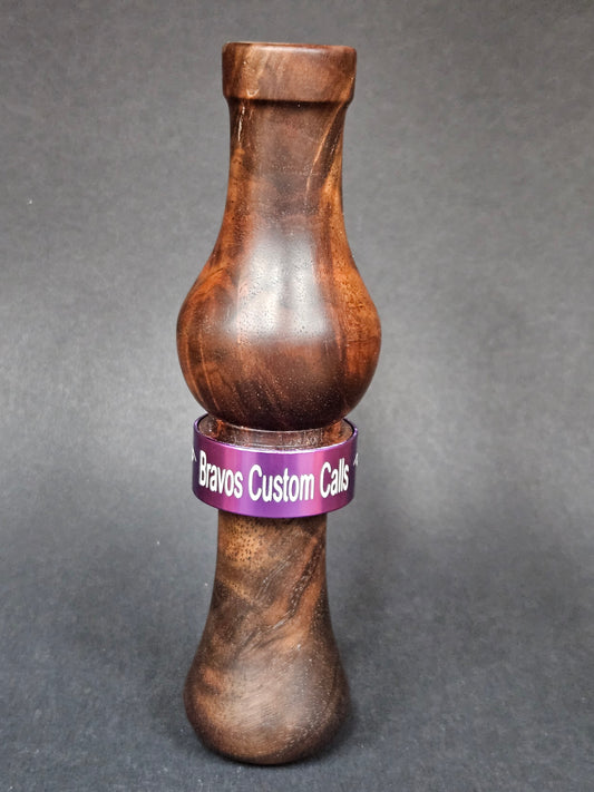 Single Reed Fancy Burled Walnut Duck Call