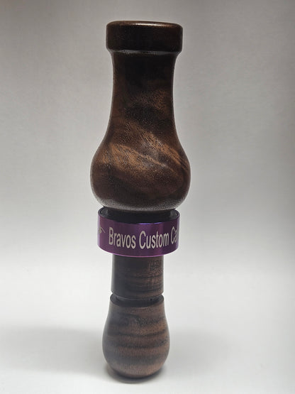 Single Reed Fancy Burled Walnut Duck Call