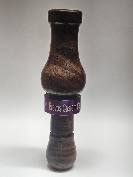 Single Reed Fancy Burled Walnut Duck Call