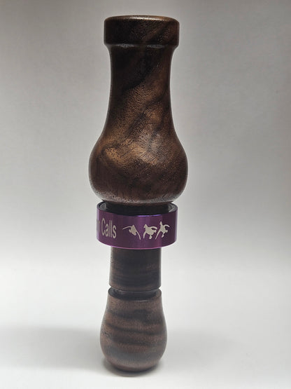 Single Reed Fancy Burled Walnut Duck Call